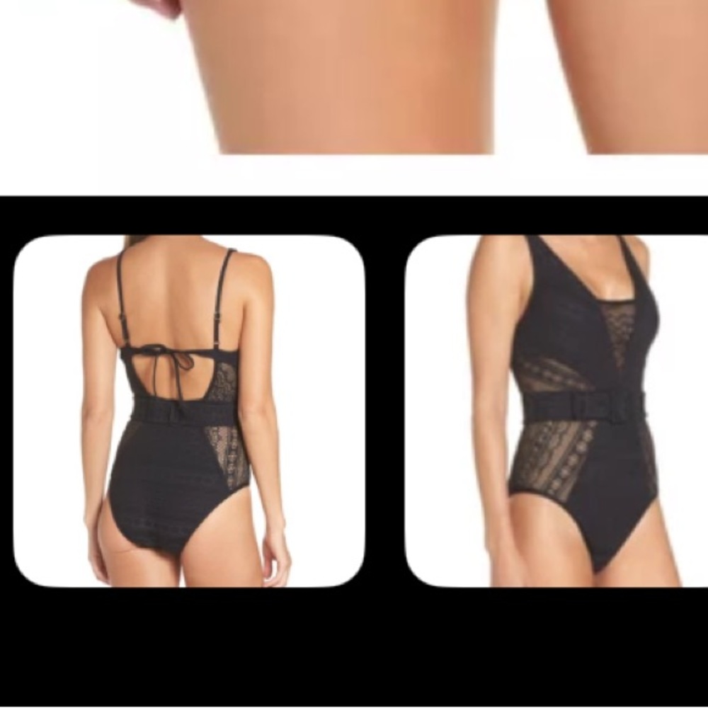 Lace body suite Beca black - Picture 2 of 5